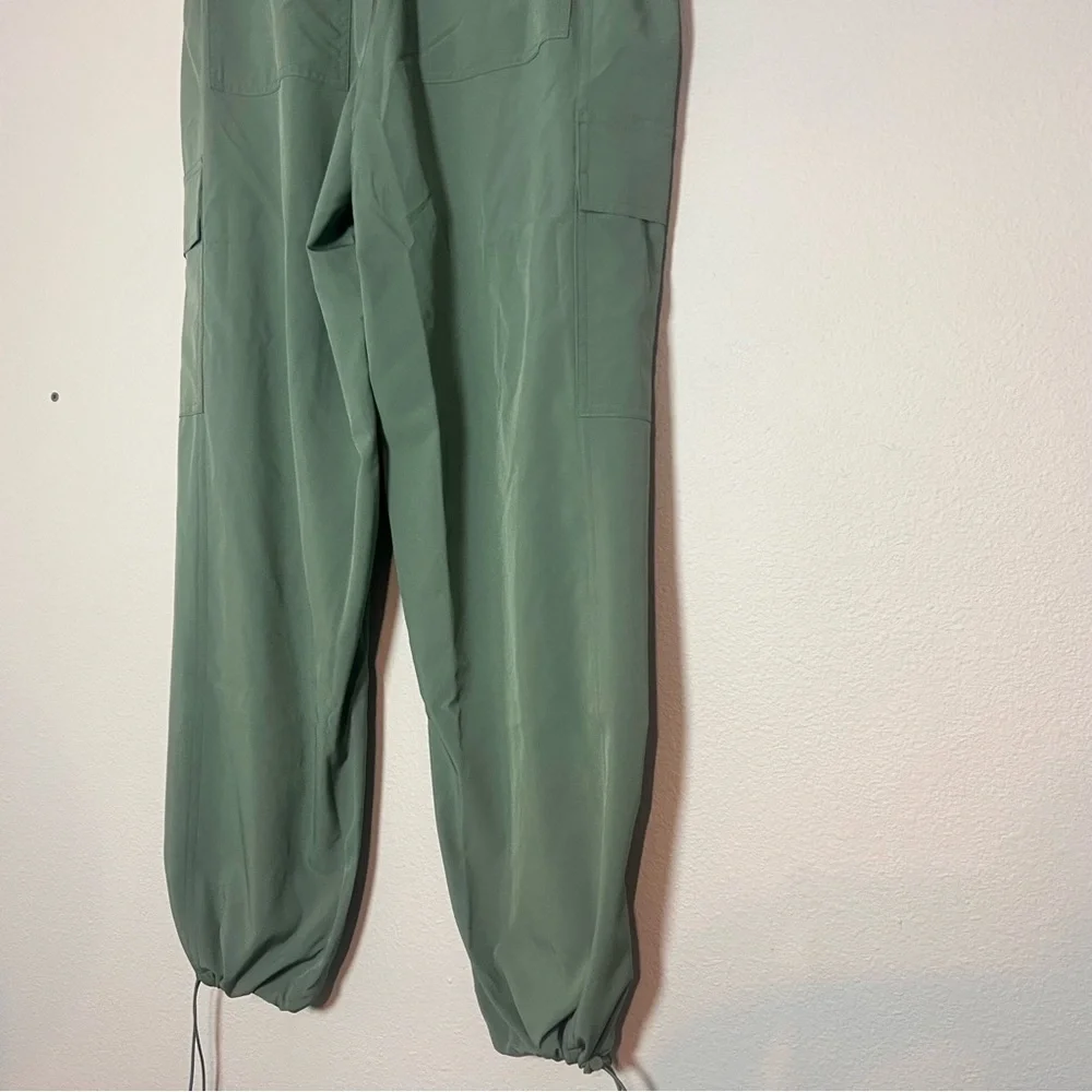 Victoria’s Secret PINK Parachute Cargo Trouser Pants Fresh Forest Green Large - Picture 13 of 13
